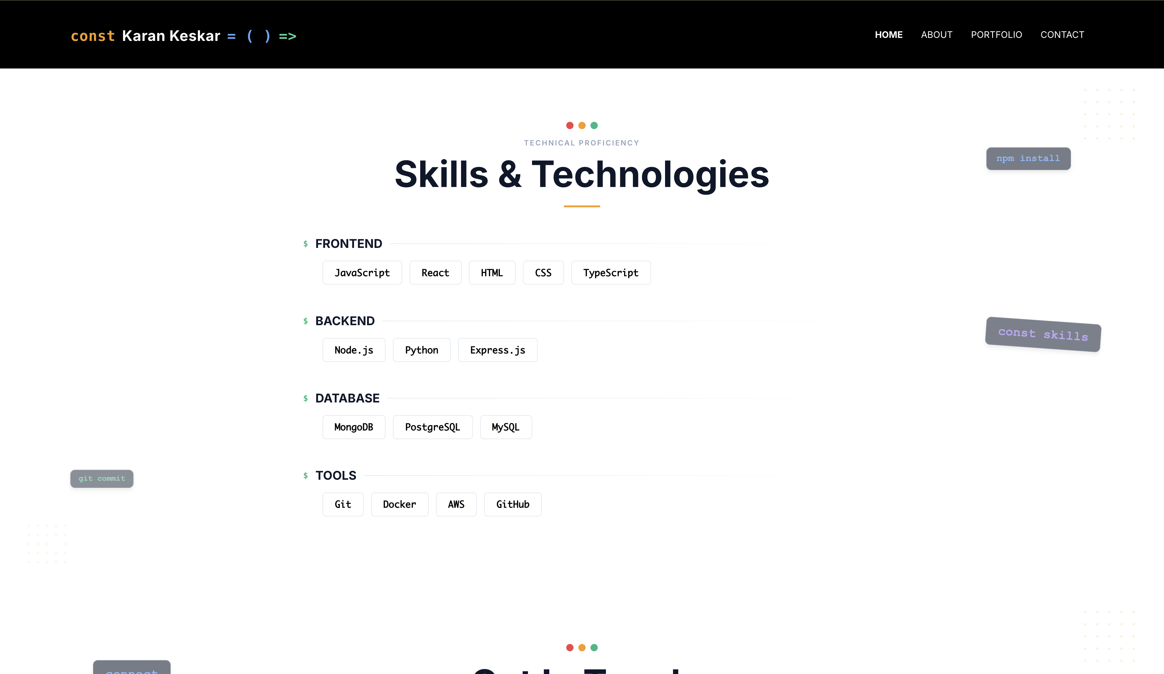 Portfolio Website - Projects